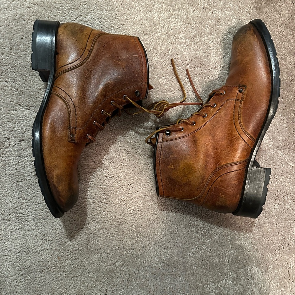 Cole Haan Rustic Brown Leather Boots
